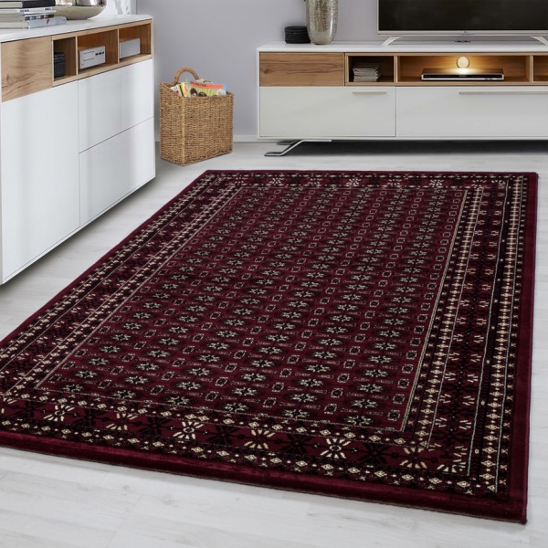 Oriental Motive Red Marrakesh Rug